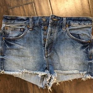 Free People cutoff denim shorts